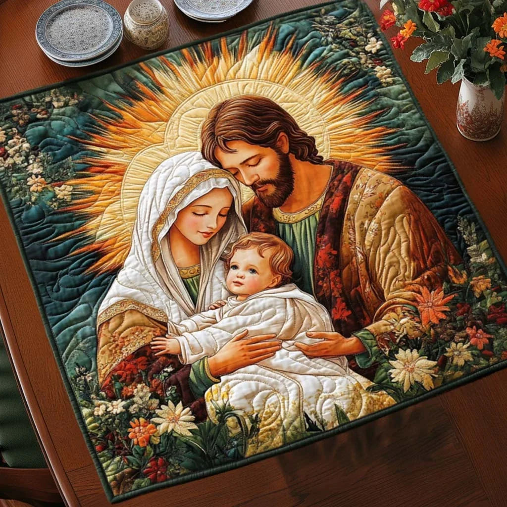 Sacred Light Quilted Table Topper