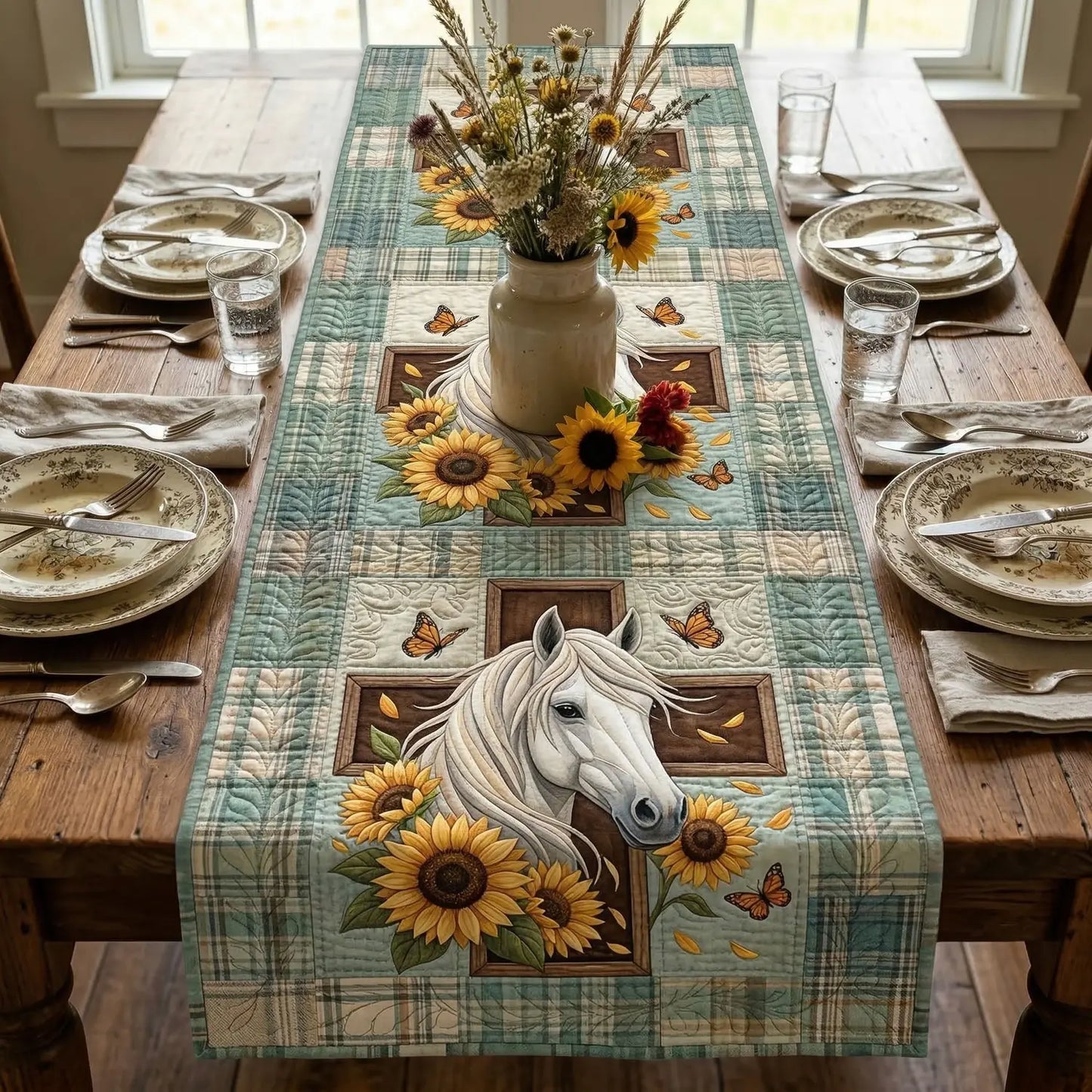 Sacred Meadow Quilted Table Runner