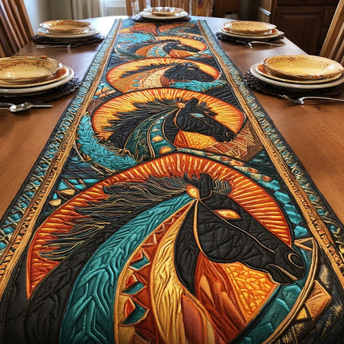 Sacred Mustang Quilted Table Runner