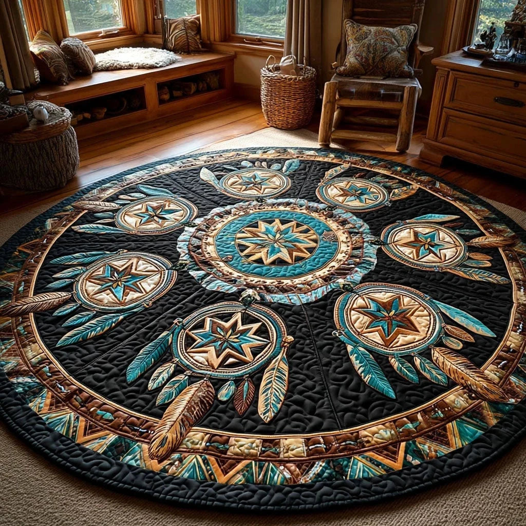 Sacred Navigator Quilted Round Mat