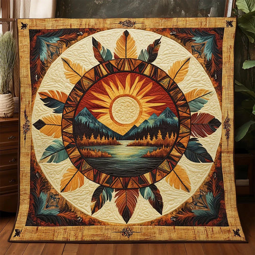 Sacred Sun Quilt Blanket