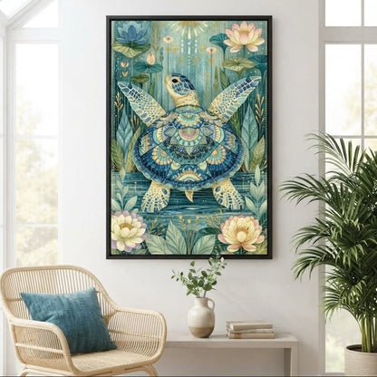 Sacred Traveler Of The Golden Waters Canvas Wall Art