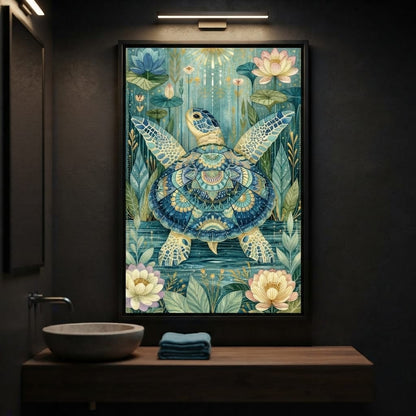 Sacred Traveler Of The Golden Waters Canvas Wall Art
