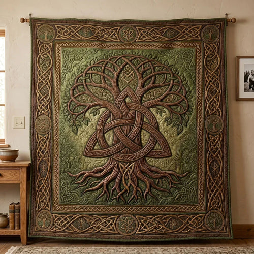 Sacred Tree Quilt Blanket