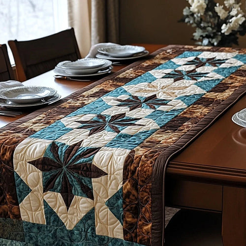Saddle and Stitch Quilted Table Runner
