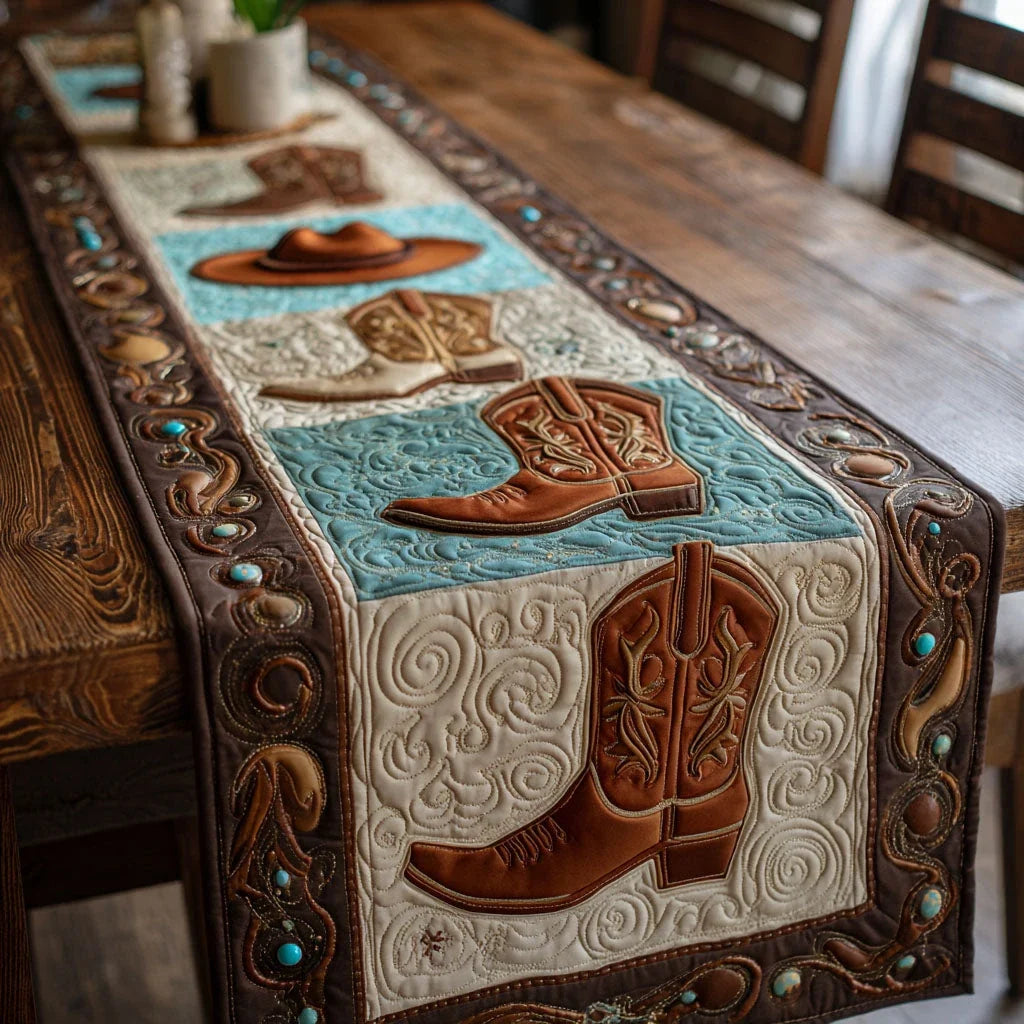 Saddle Star Quilted Table Runner