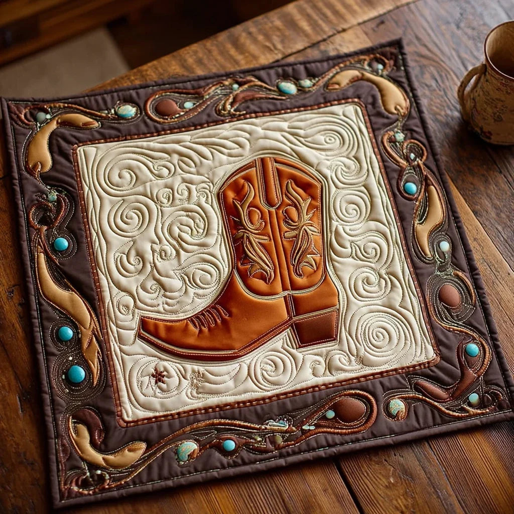Saddle Star Quilted Table Topper