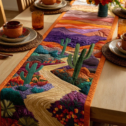 Saguaro Cactus Quilted Table Runner