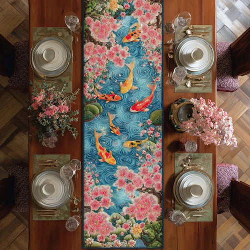 Sakura Koi Breeze Quilted Table Runner