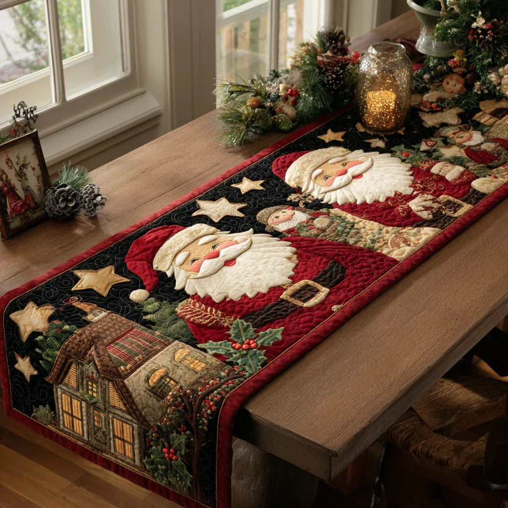 Santa Bliss Quilted Table Runner