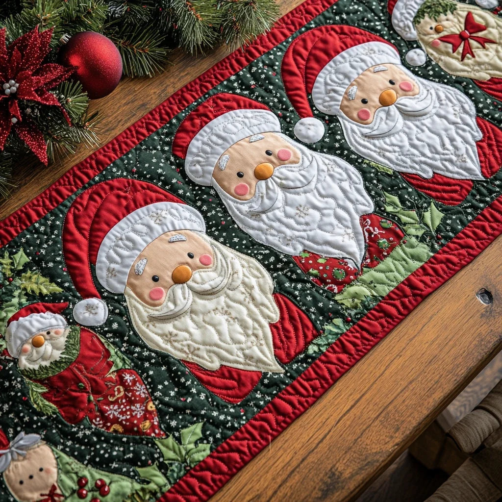 Santa Bliss Quilted Table Runner
