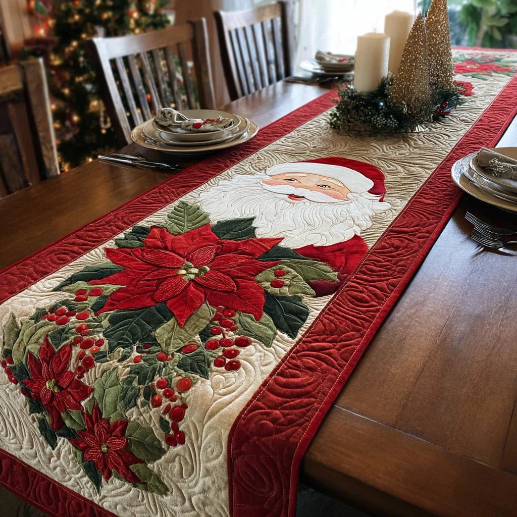 Santa Cheer Quilted Table Runner
