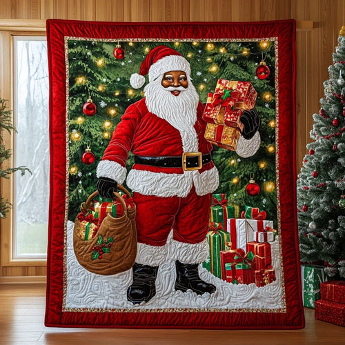 Santa Gift Quilt Blanket