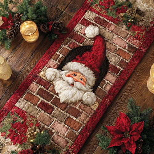Santa Glow Quilted Table Runner