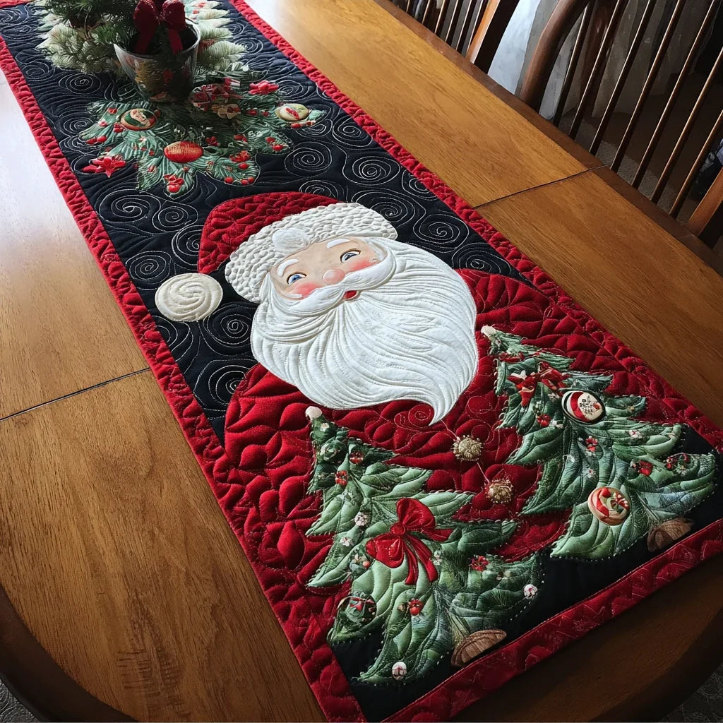 Santa Glow Quilted Table Runner