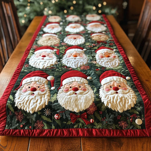 Santa Glow Quilted Table Runner