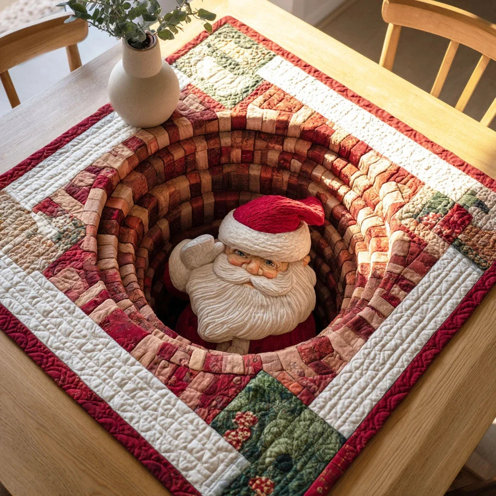Santa Journey Quilted Table Topper