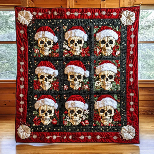 Santa's Crew Quilt Blanket