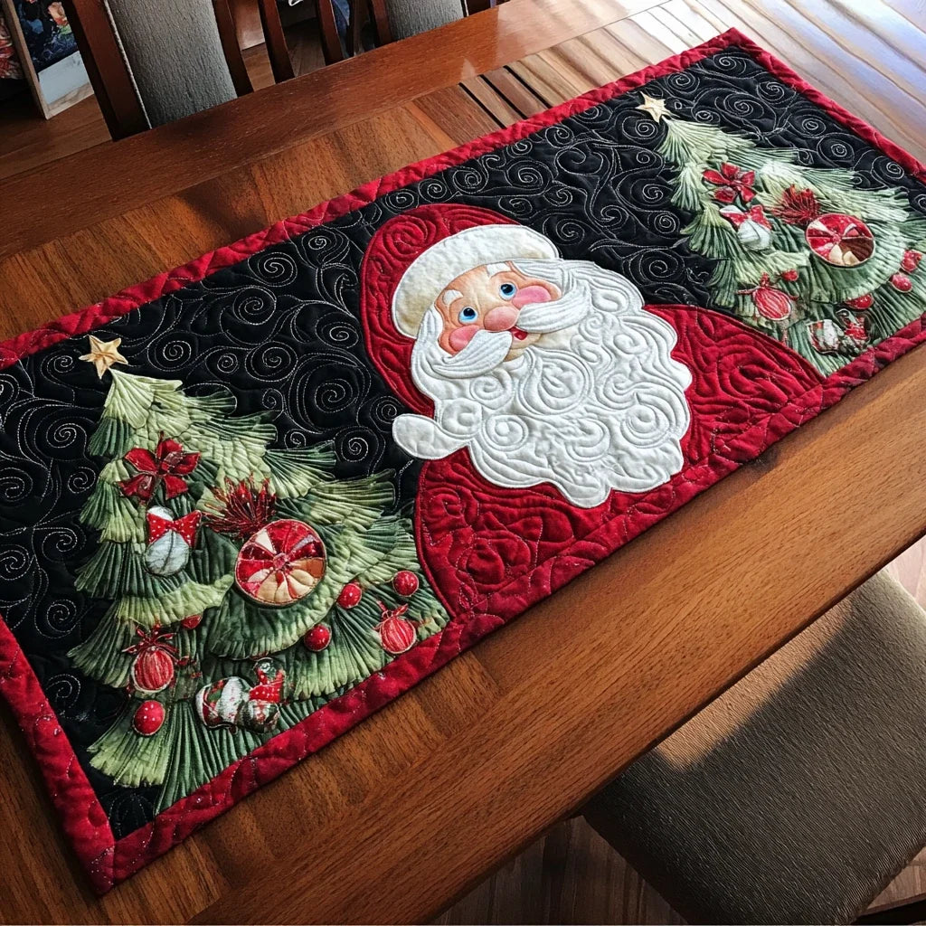 Santa Wonder Quilted Table Runner