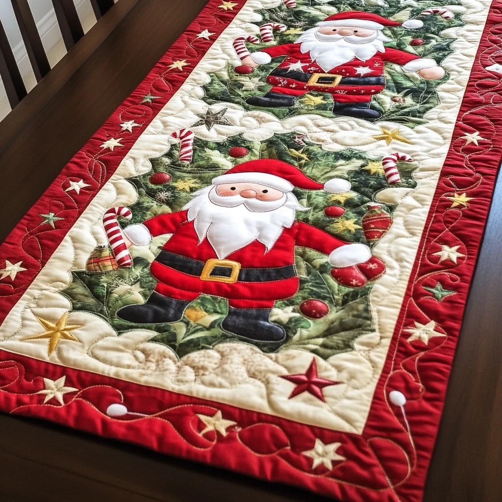 Santa Wonder Quilted Table Runner