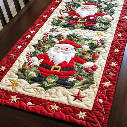 Santa Wonder Quilted Table Runner