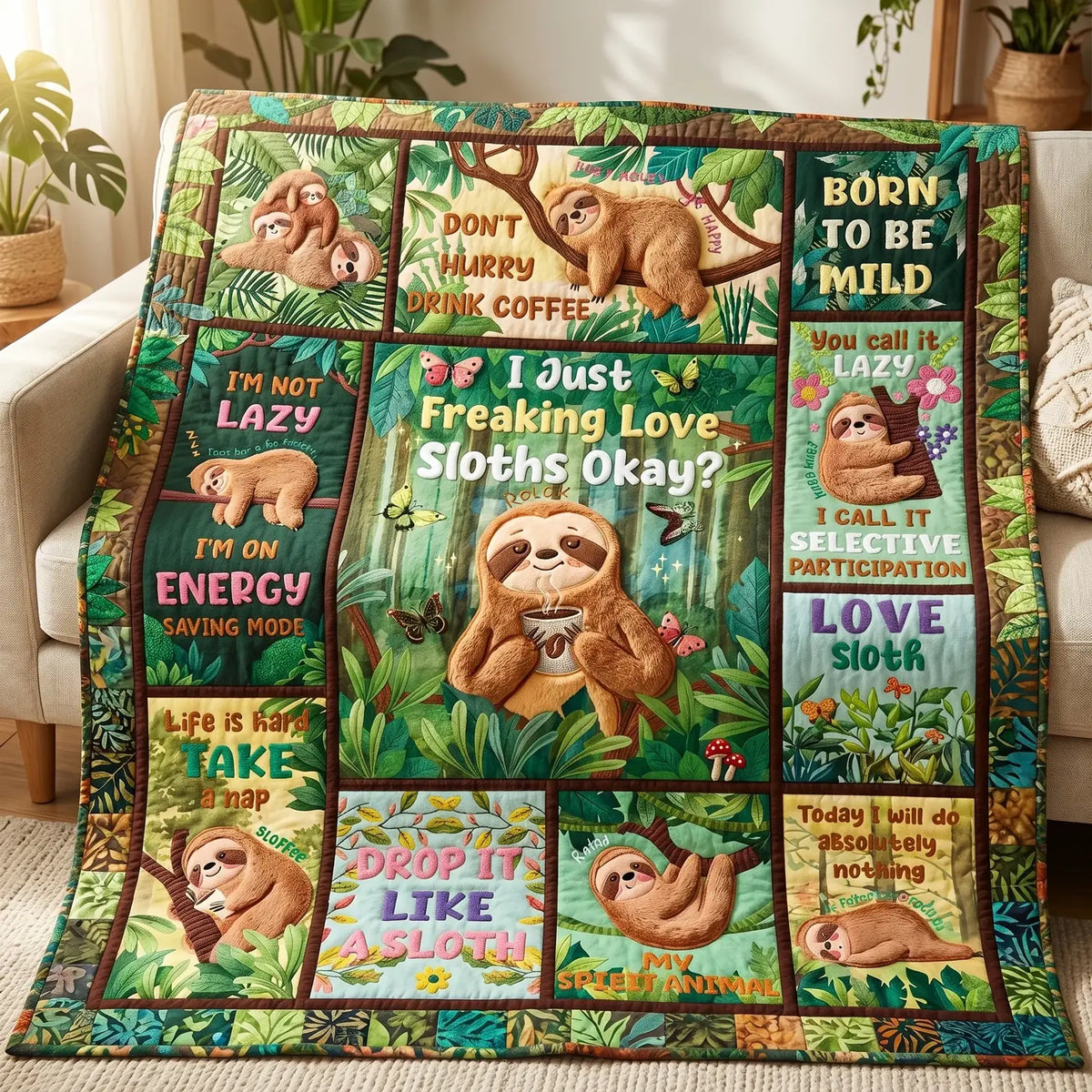 Saving Mode Quilt Blanket