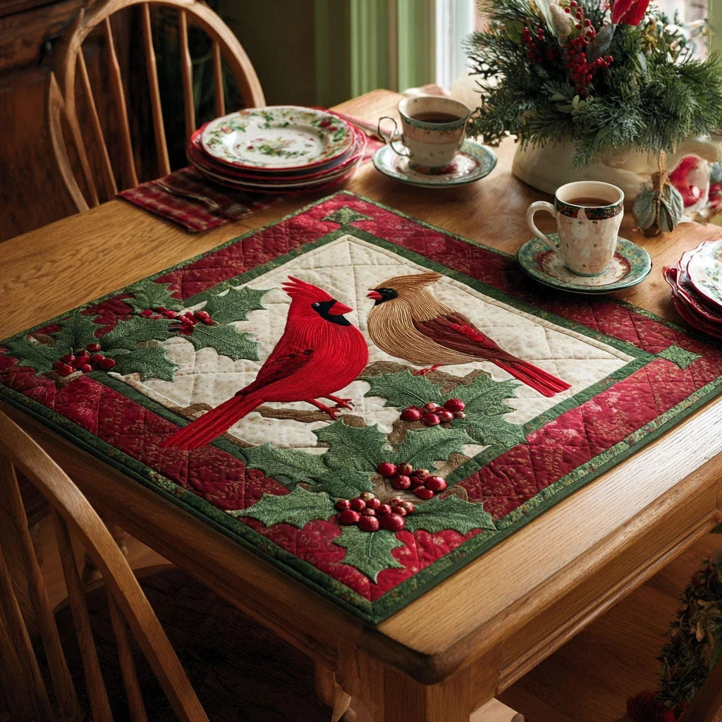 Scarlet Pair Table Topper