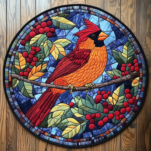 Scarlet Skies Quilted Round Mat