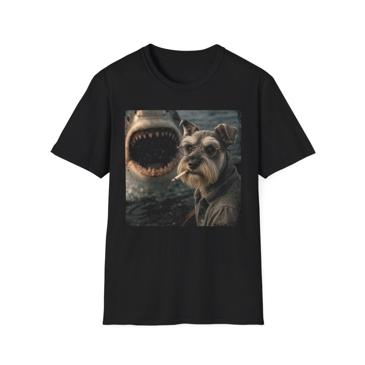 Schnauzer and Shark Tee
