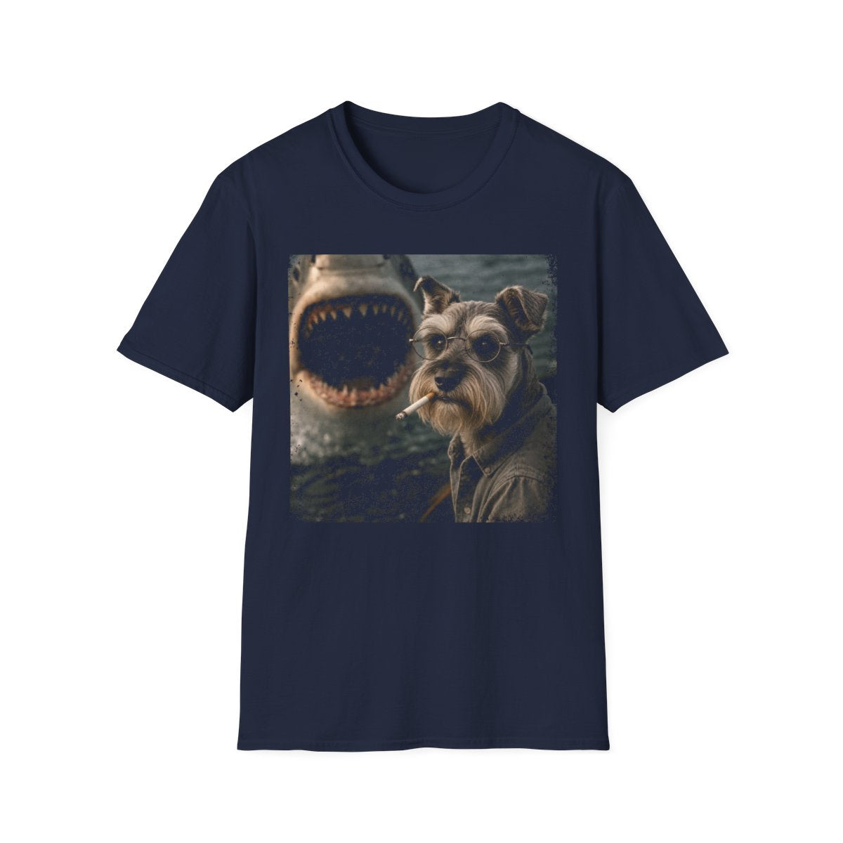 Schnauzer and Shark Tee
