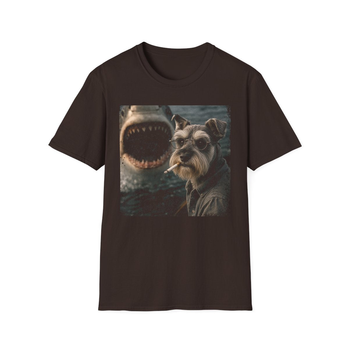 Schnauzer and Shark Tee
