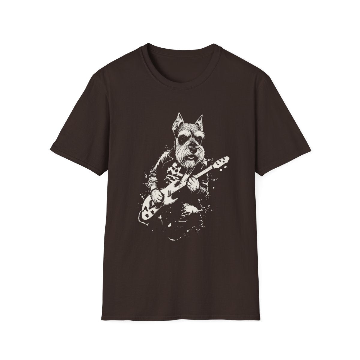 Schnauzer Rocking Guitar Tee