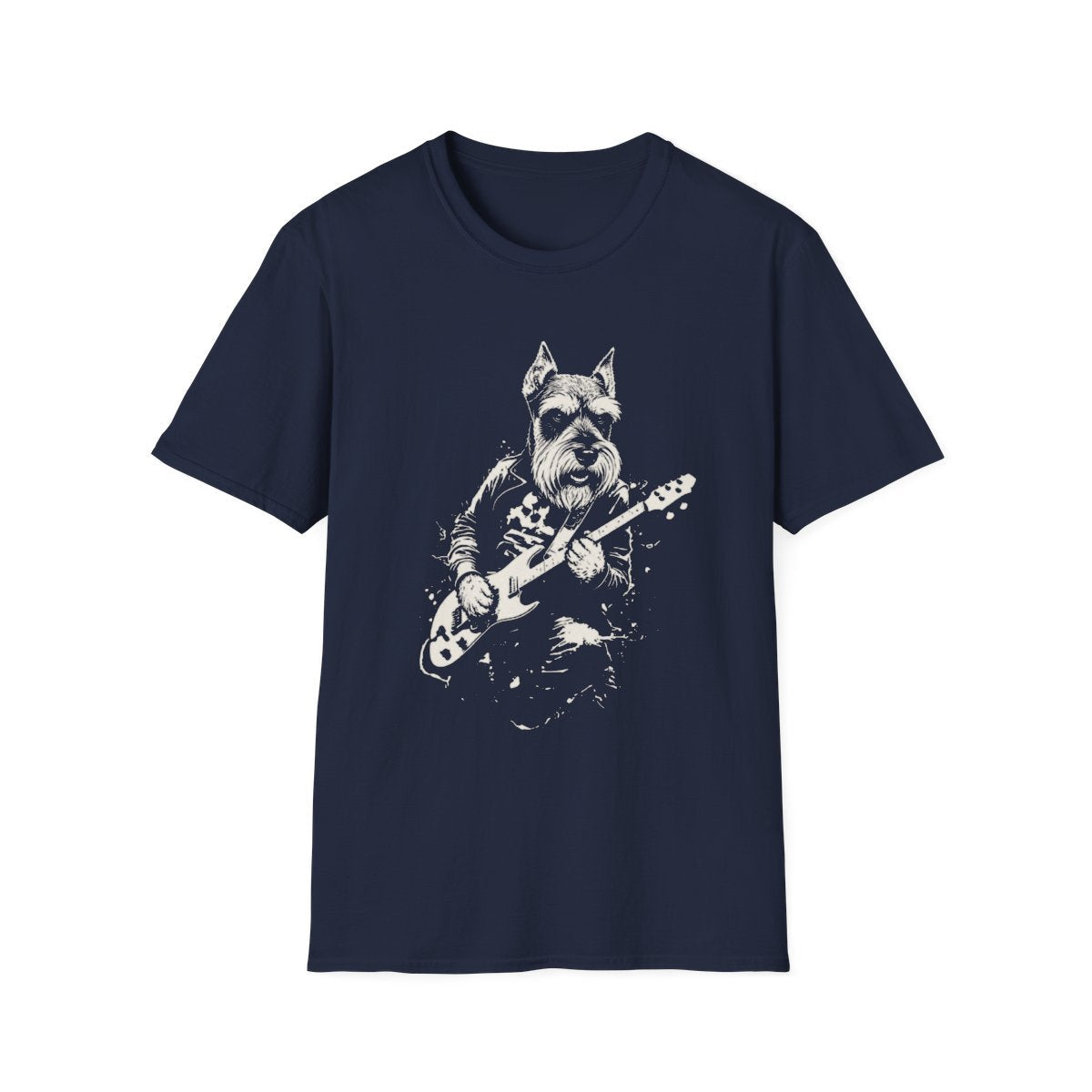 Schnauzer Rocking Guitar Tee