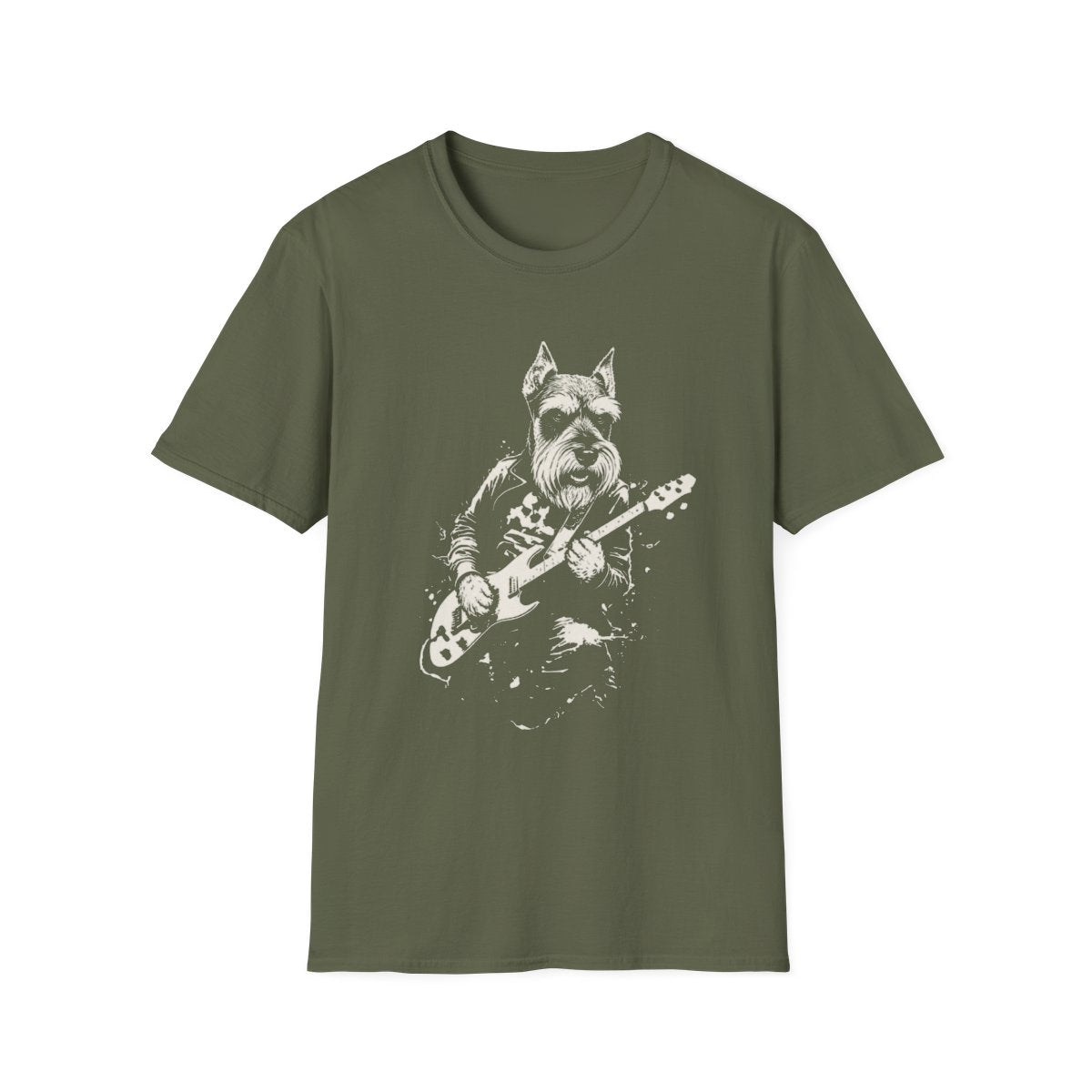 Schnauzer Rocking Guitar Tee