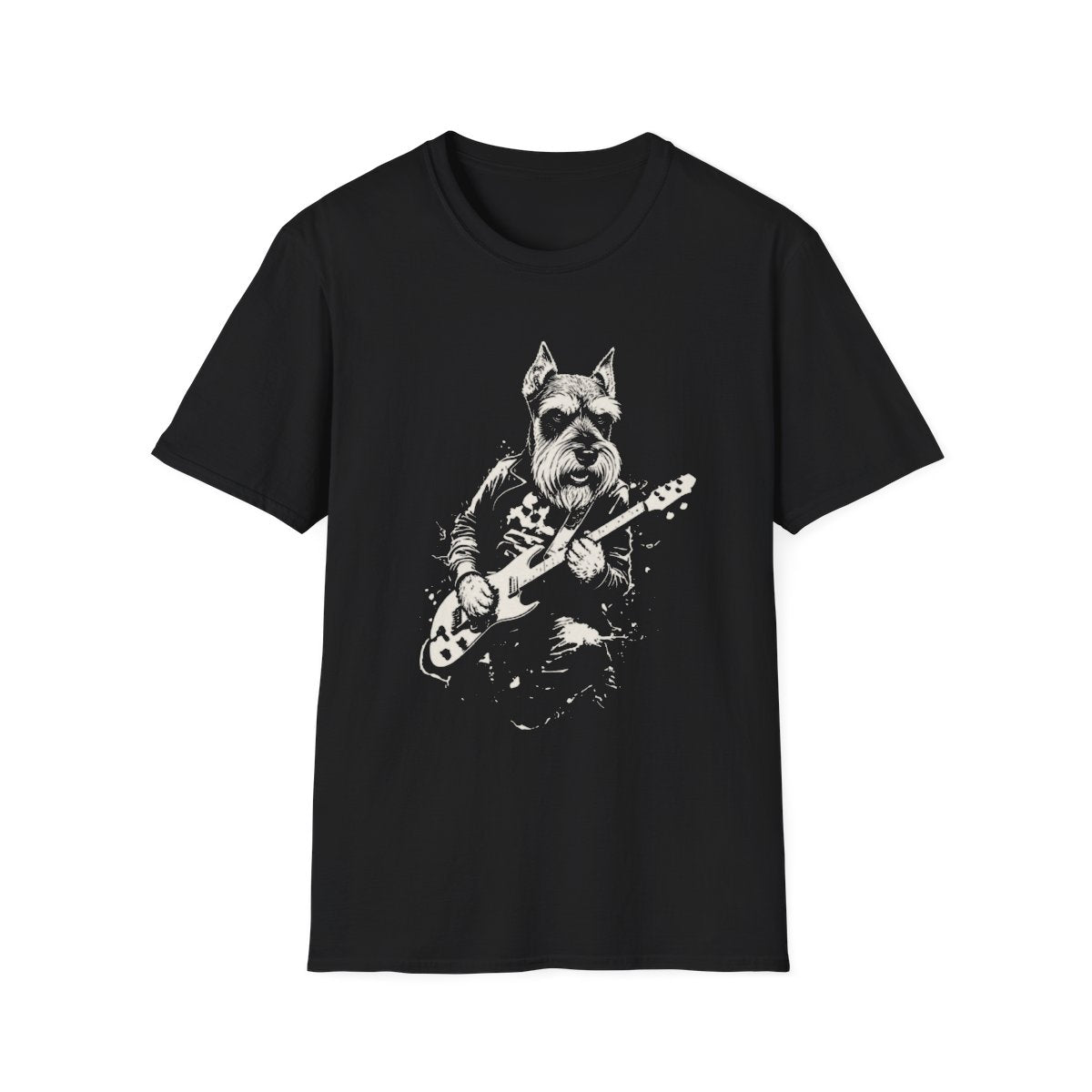 Schnauzer Rocking Guitar Tee