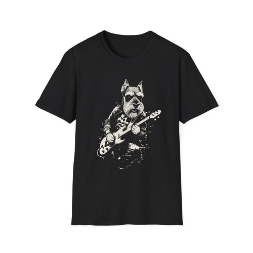 Schnauzer Rocking Guitar Tee