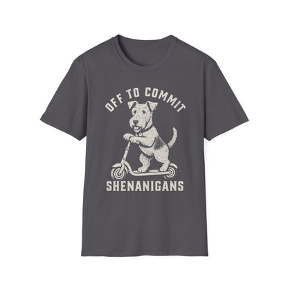 Scooter Airedale Terrier Tee