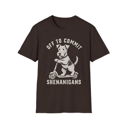 Scooter Airedale Terrier Tee