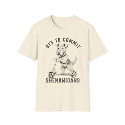Scooter Airedale Terrier Tee