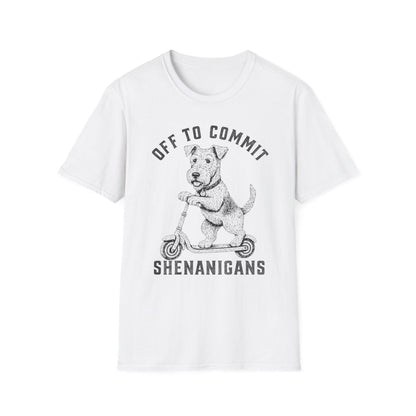 Scooter Airedale Terrier Tee