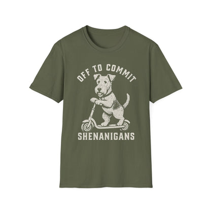 Scooter Airedale Terrier Tee