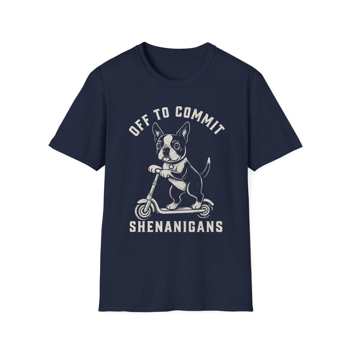 Scooter Boston Terrier Tee