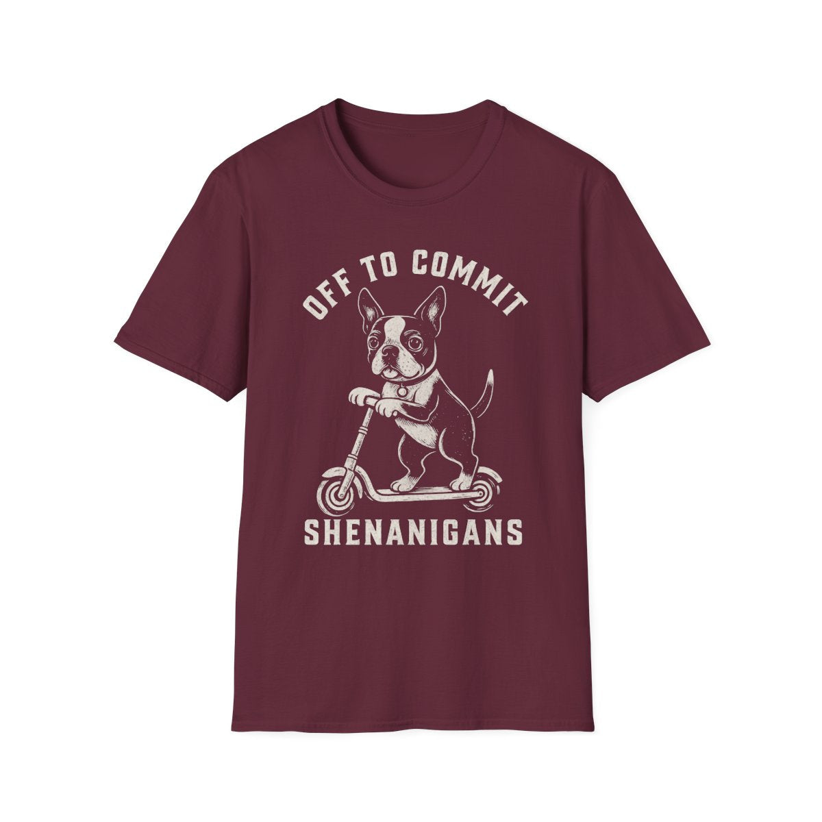 Scooter Boston Terrier Tee