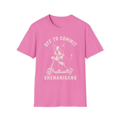 Scooter Boston Terrier Tee