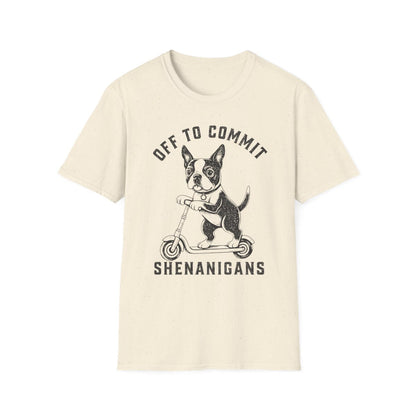 Scooter Boston Terrier Tee