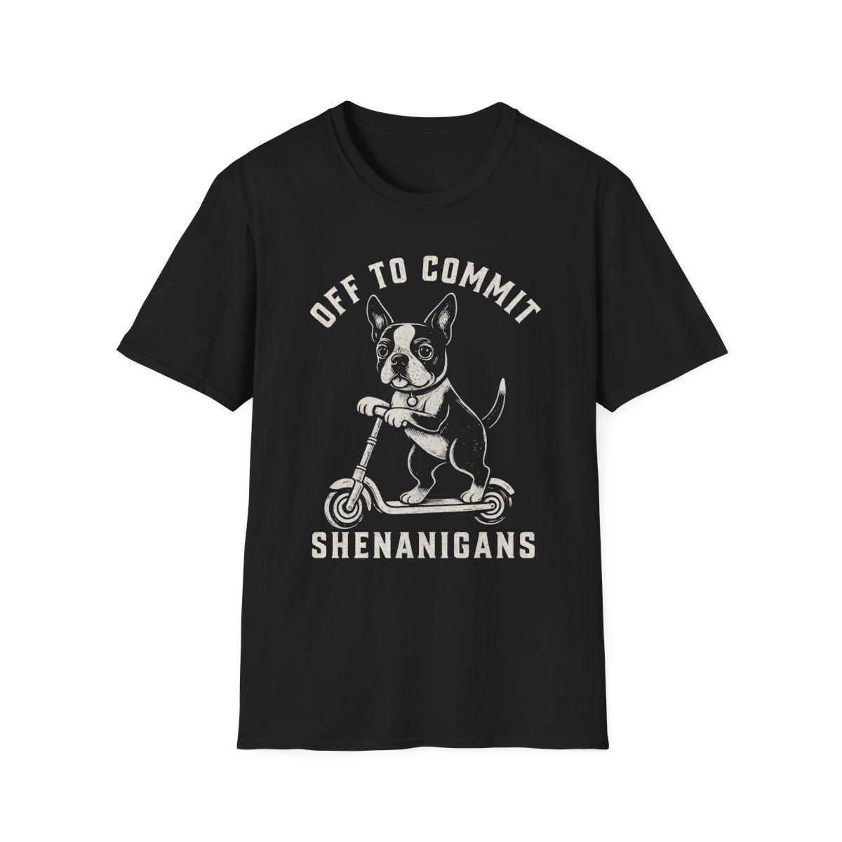 Scooter Boston Terrier Tee