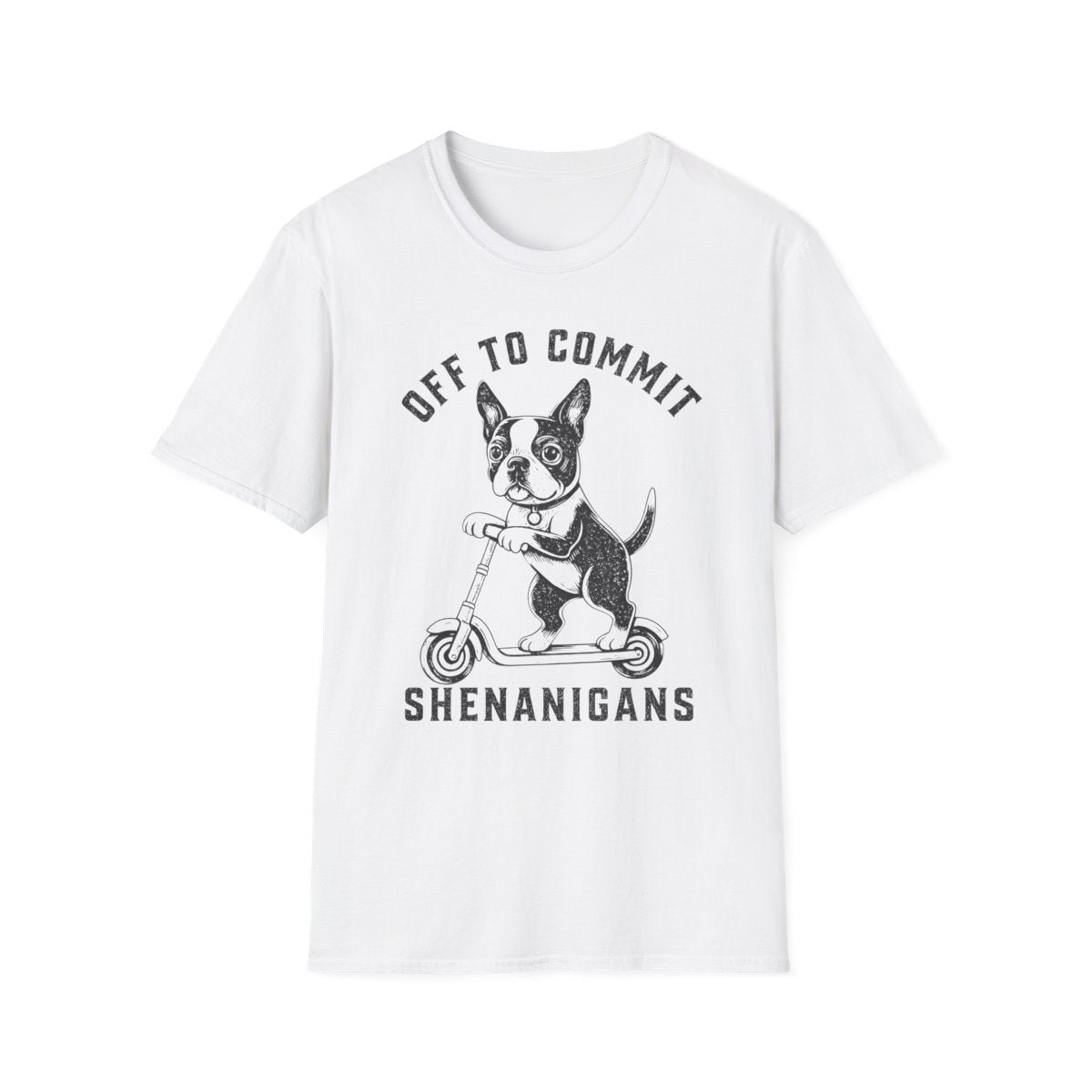 Scooter Boston Terrier Tee