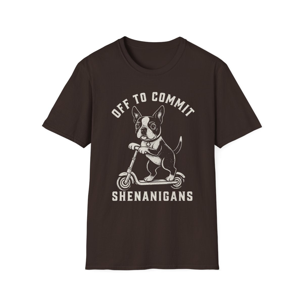 Scooter Boston Terrier Tee
