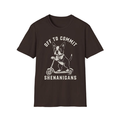 Scooter Boston Terrier Tee