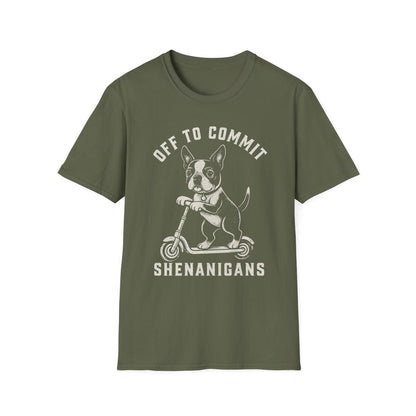 Scooter Boston Terrier Tee